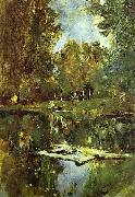 Valentin Serov Pond in Abramtsevo oil painting